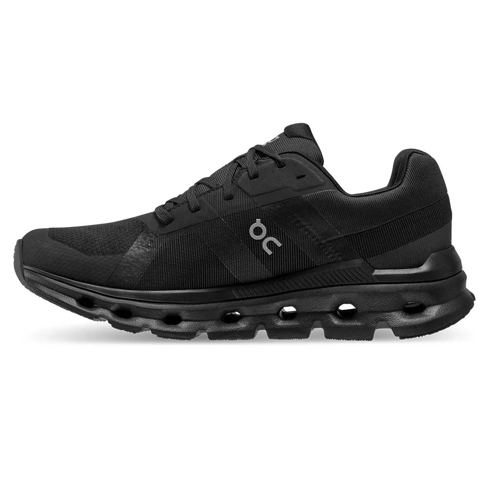 On Running Women's Cloudrunner Waterproof Running Shoe - Black - Regular (B) - Image 3