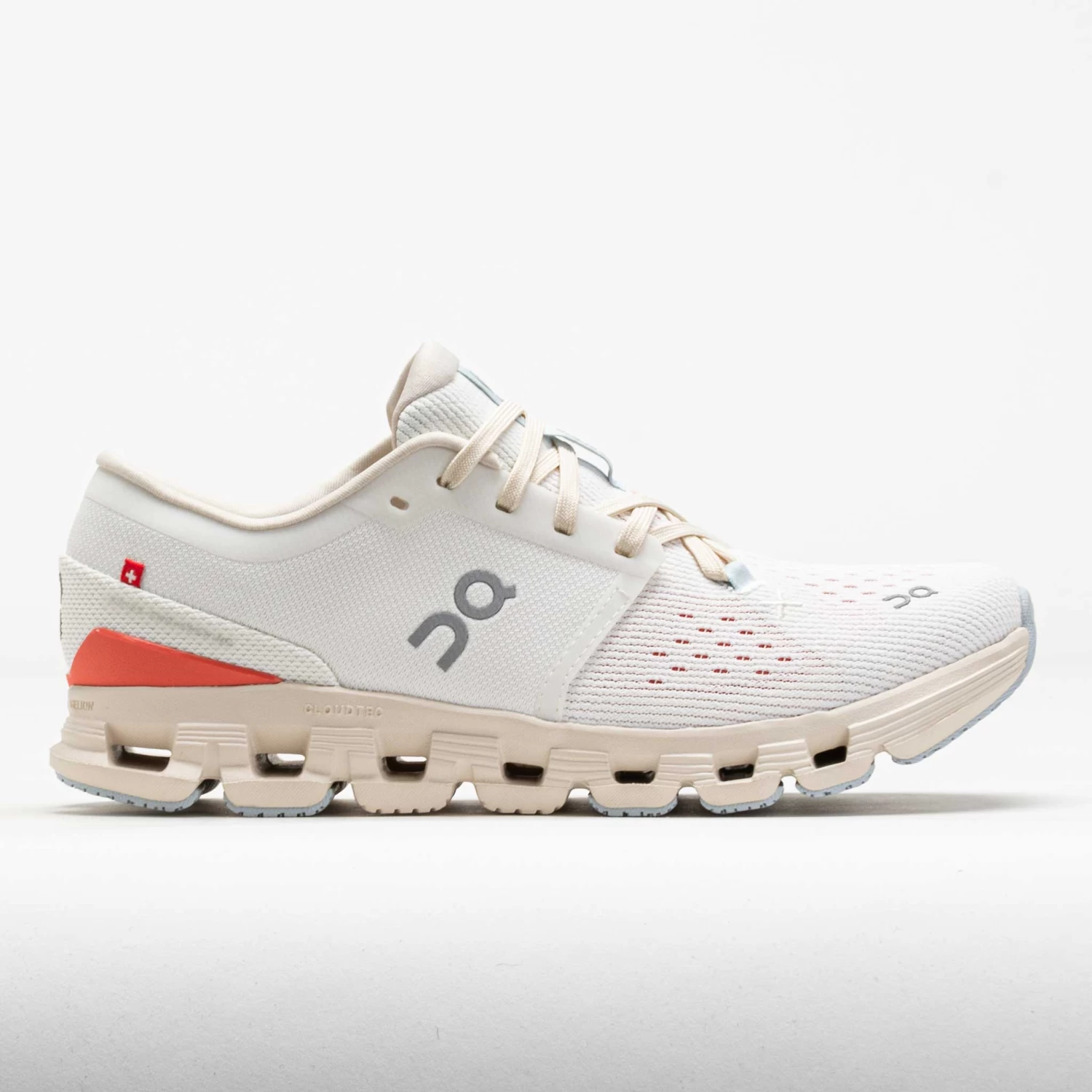 On Running On Cloud X 4 Women's Ivory/Salmon