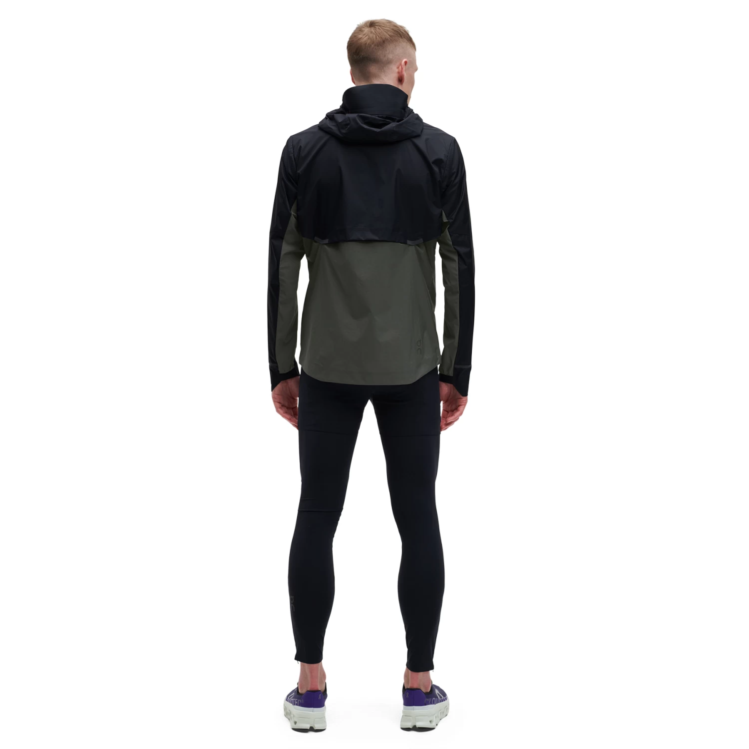 On Running On Weather Jacket - Black & Shadow - Image 3