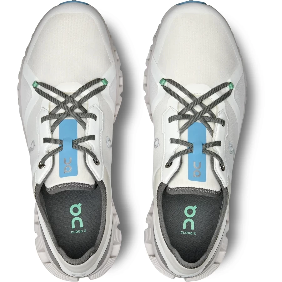 On Running On Cloud X 3 AD Men Shoe - Undyed-White & Niagara - Image 4