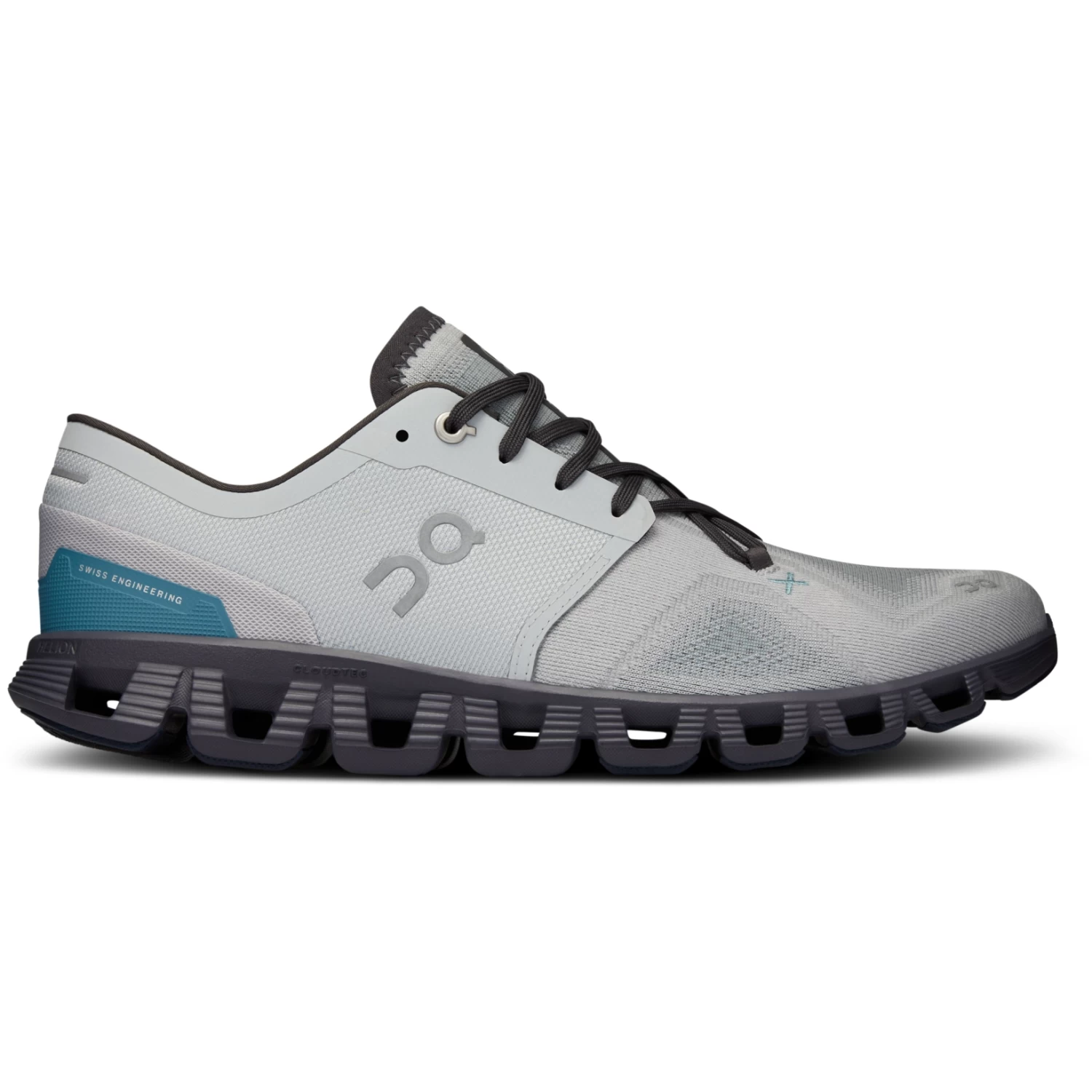 On Running On Cloud X 3 Running Shoe - Glacier & Iron - Image 2