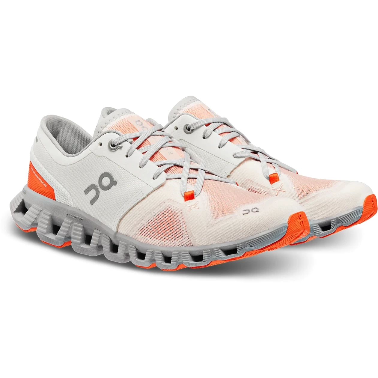 On Running On Cloud X 3 Women Running Shoe - Ivory & Alloy