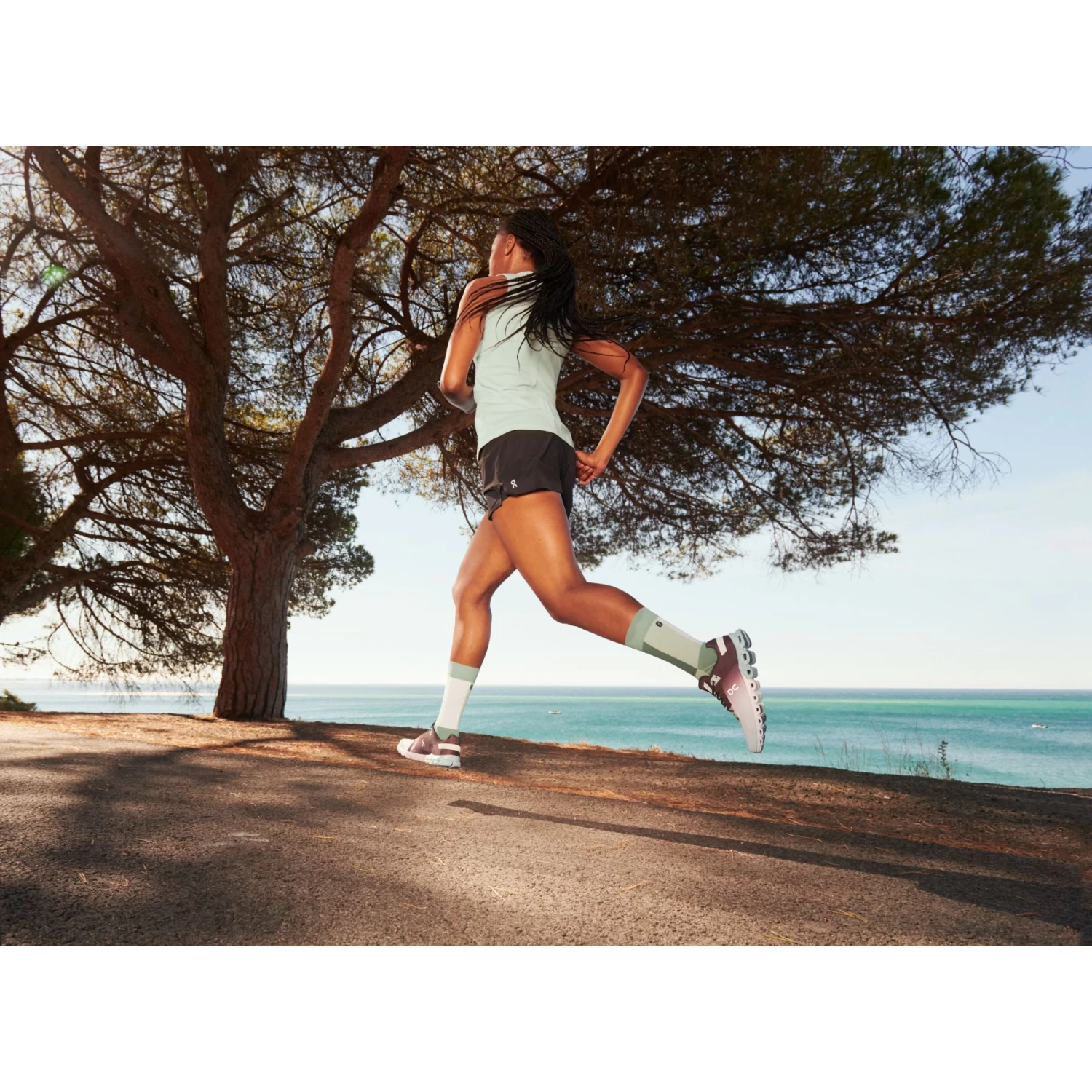 On Running On Cloudflow Women Running Shoe - Mulberry & Mineral - Image 7