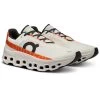 On Running On Cloudmonster Running Shoes - Undyed-White & Flame