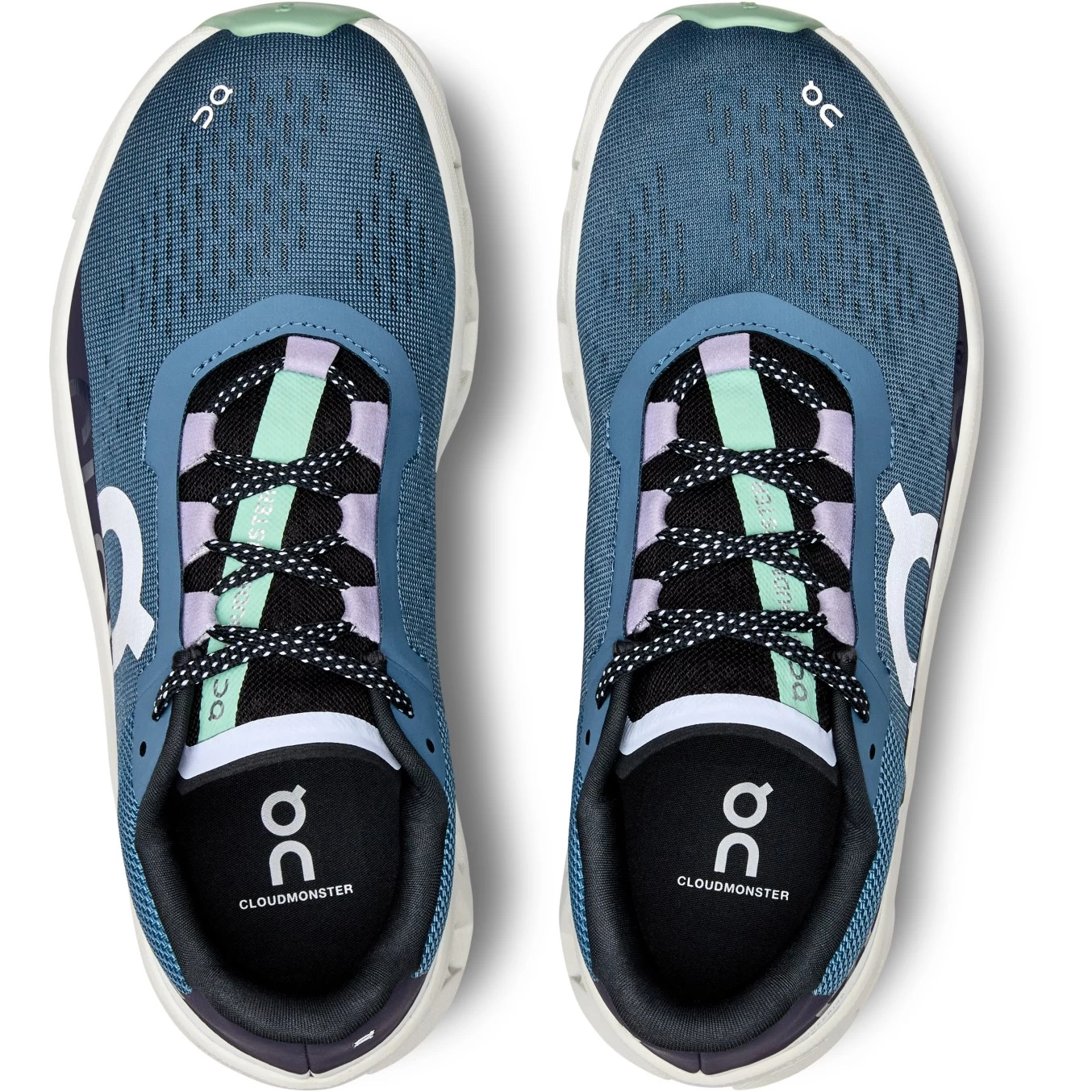 On Running On Cloudmonster Women's Running Shoes - Dust & Vapor - Image 2