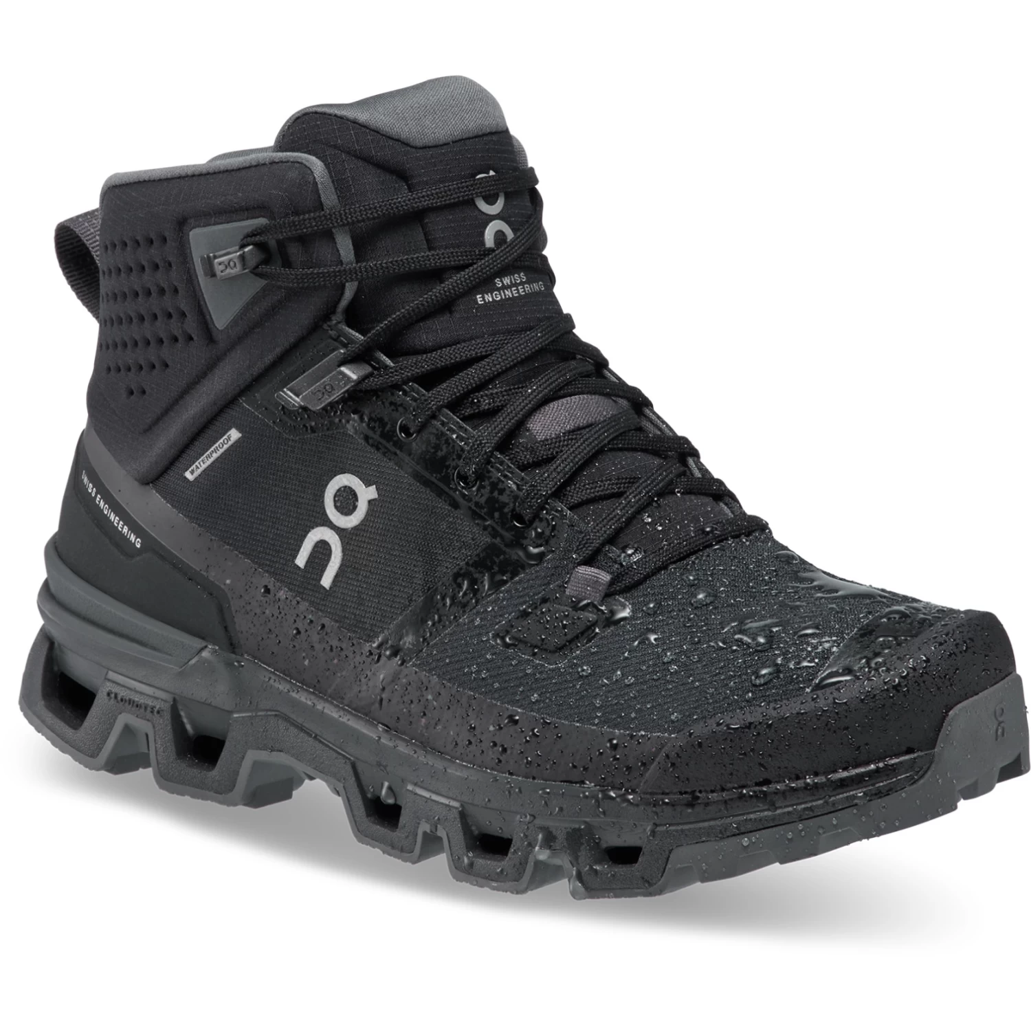 On Running On Cloudrock 2 Waterproof Women Speed-Hiking Shoe - Black & Eclipse - Image 2