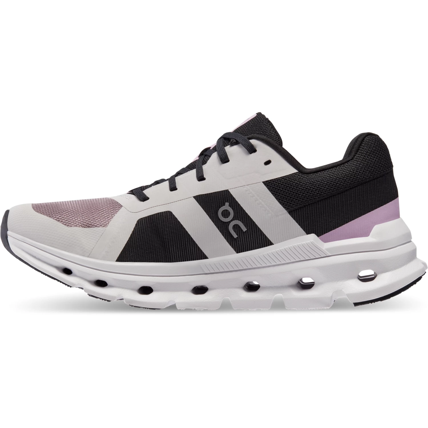 On Running On Cloudrunner Women Running Shoe - Heron & Black - Image 2