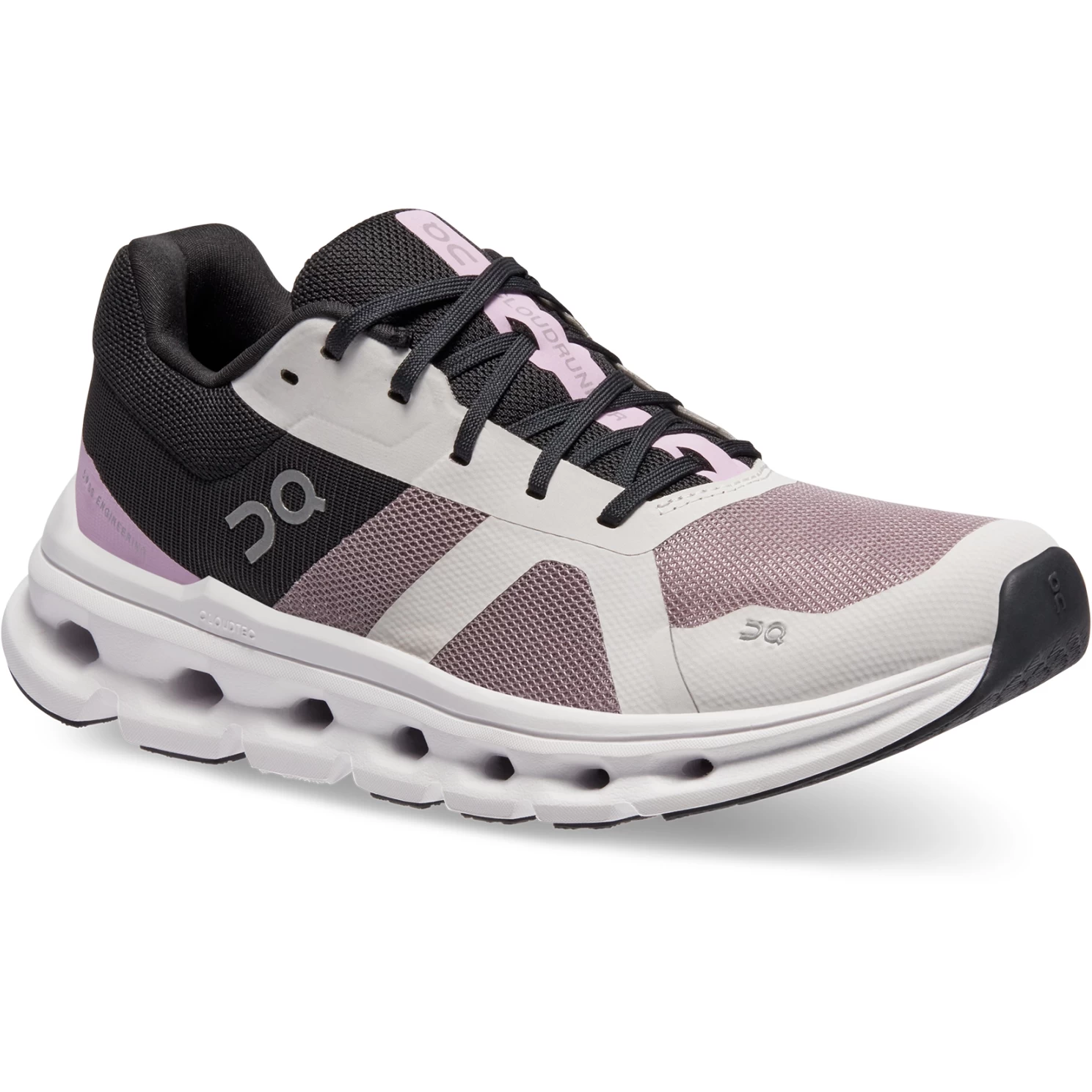 On Running On Cloudrunner Women Running Shoe - Heron & Black - Image 6