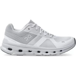 On Running On Cloudrunner Wide Women Running Shoes - White & Frost