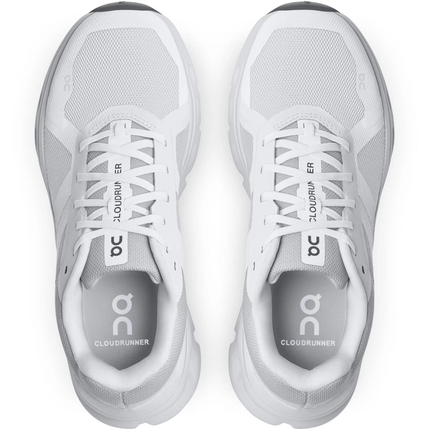 On Running On Cloudrunner Wide Women Running Shoes - White & Frost - Image 4