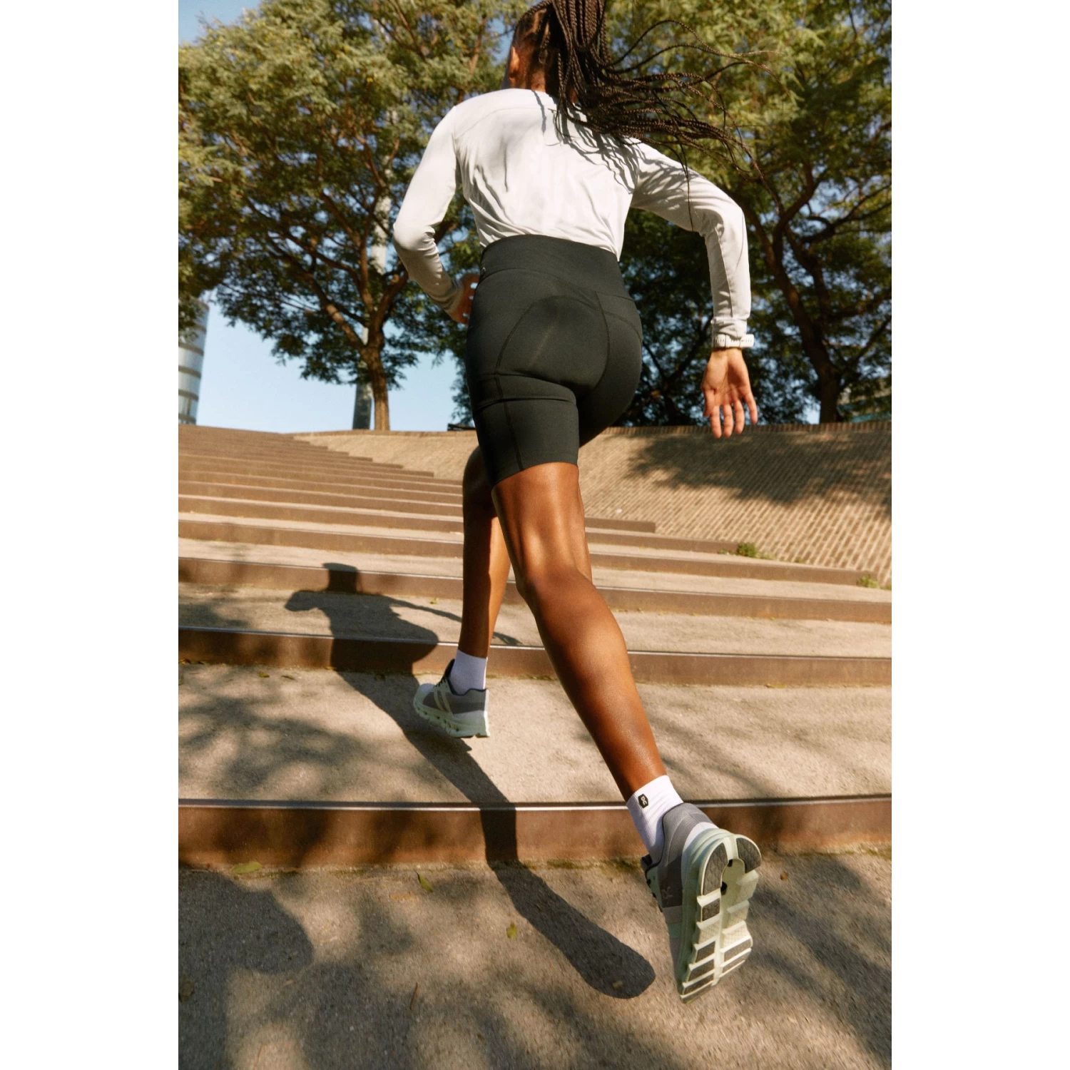 On Running On Cloudrunner Wide Women Running Shoes - White & Frost - Image 9