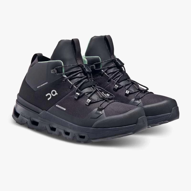 On Running On Cloudtrax Waterproof Women Shoe - Black - Image 3