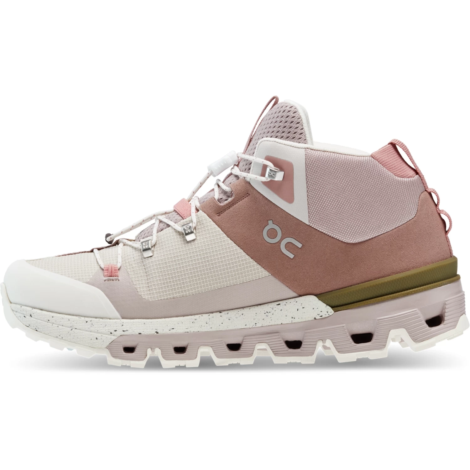 On Running On Cloudtrax Women Hiking Shoe - Rose & Ivory - Image 2