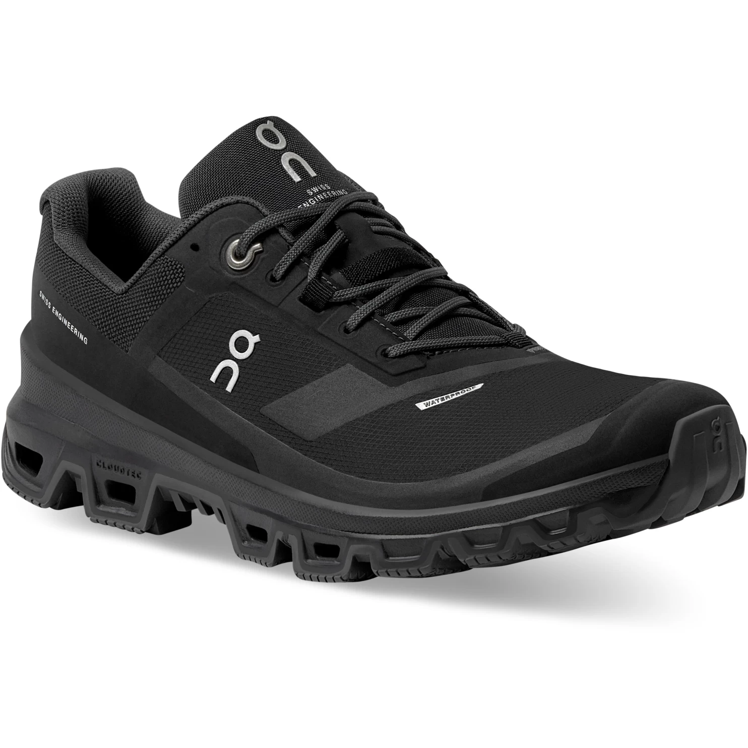 On Running On Cloudventure Waterproof Women Trailrunning Shoe - Black - Image 3