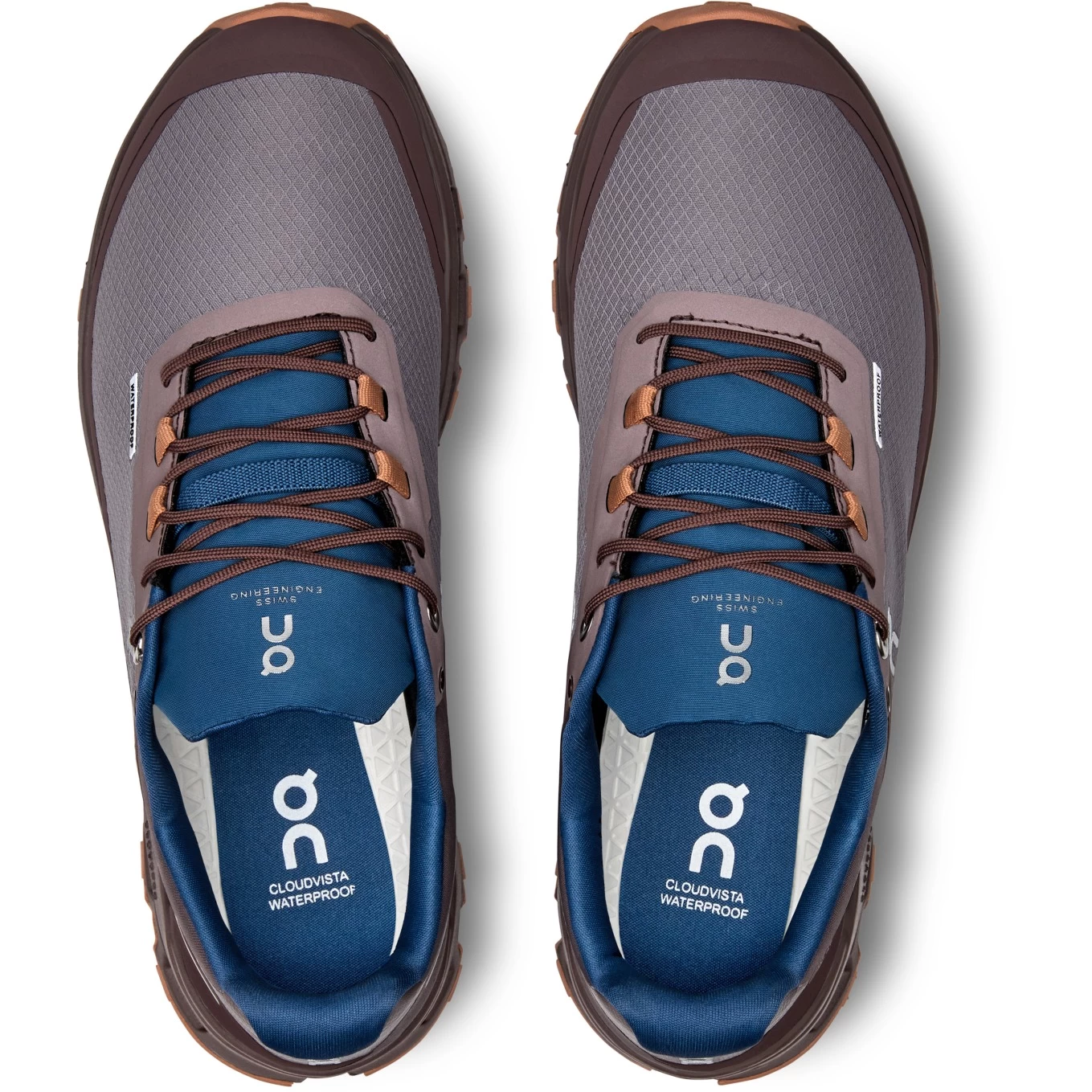 On Running On Cloudvista Waterproof Women Trailrunning Shoe - Zinc & Grape - Image 5