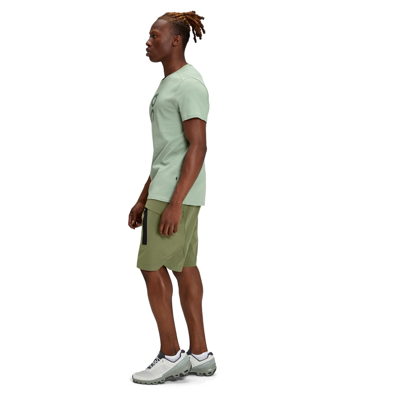 On Running On Graphic-T Men's T-Shirt - Moss - Image 2