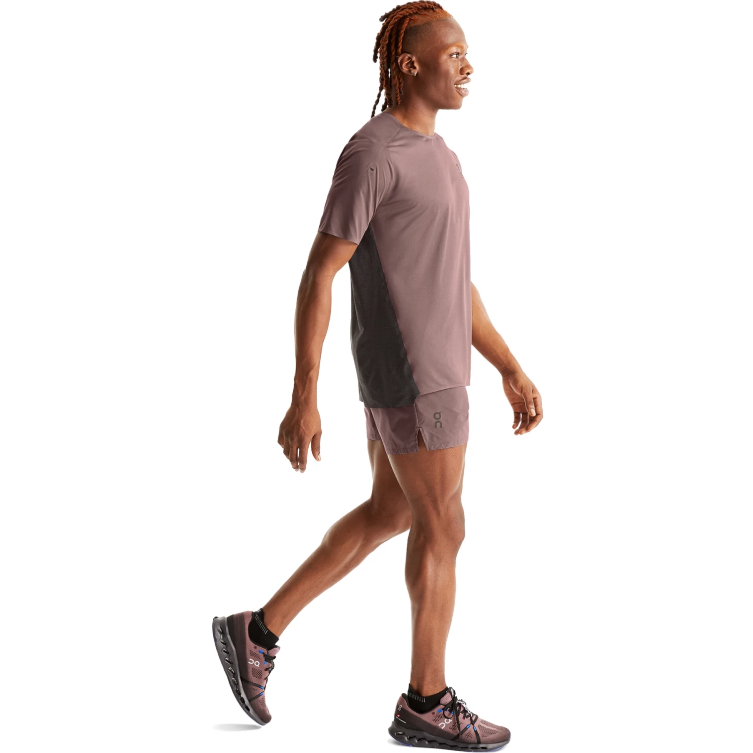 On Running On Performance-T Running Shirt - Grape & Black - Image 2