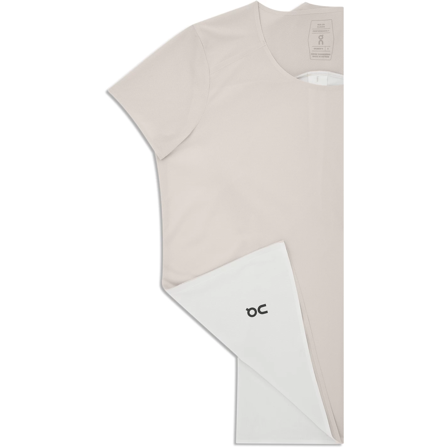 On Running On Performance-T Women Running Shirt - Pearl & Undyed-White - Image 7