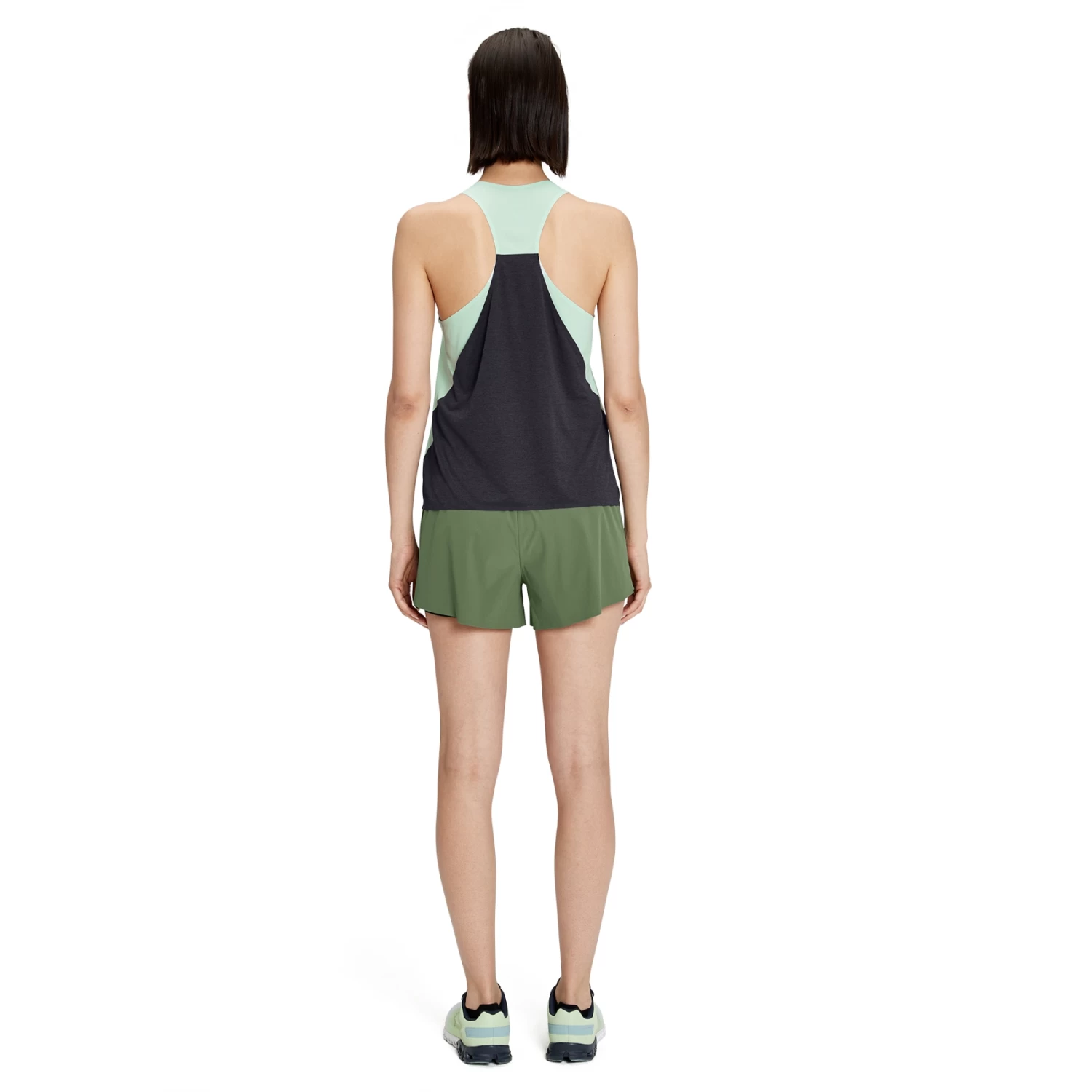 On Running On Tank-T Women Running Shirt - Creek & Black - Image 3