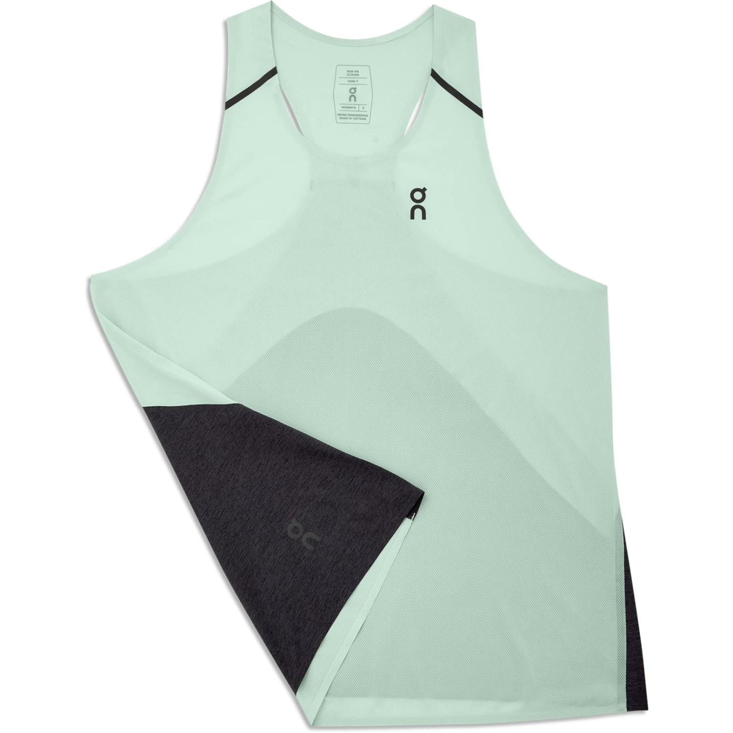 On Running On Tank-T Women Running Shirt - Creek & Black - Image 7