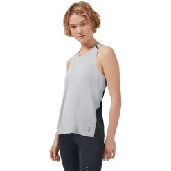 On Running On Tank-T Women Running Shirt - Glacier & Black