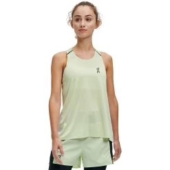 On Running On Tank-T Women Running Shirt - Meadow & Glacier