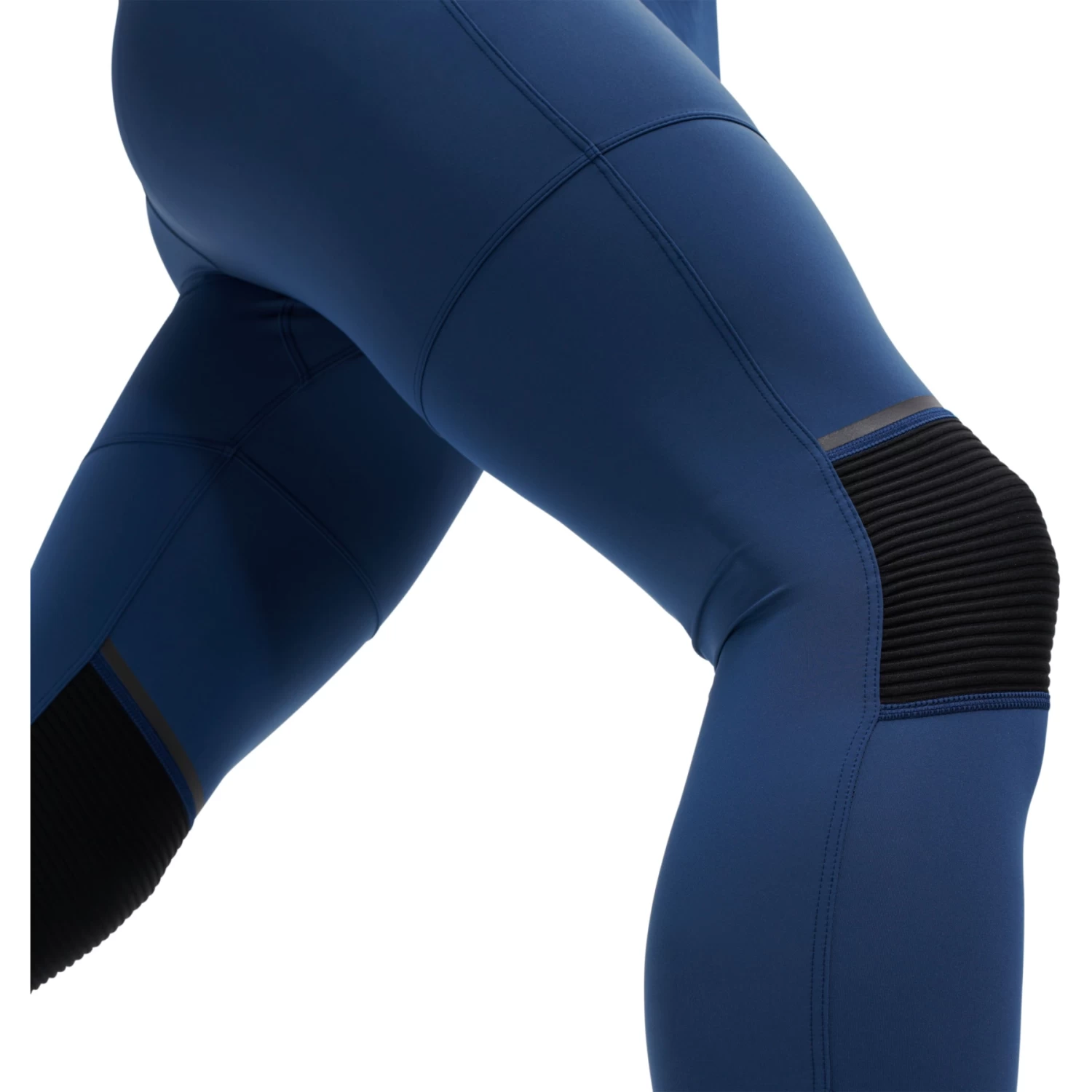 On Running On Tights Long - Denim & Black - Image 5