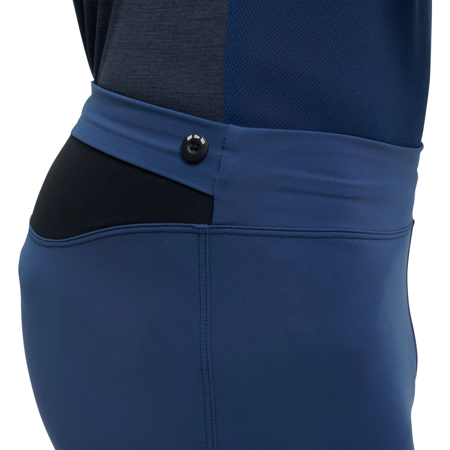 On Running On Tights Long - Denim & Black - Image 7