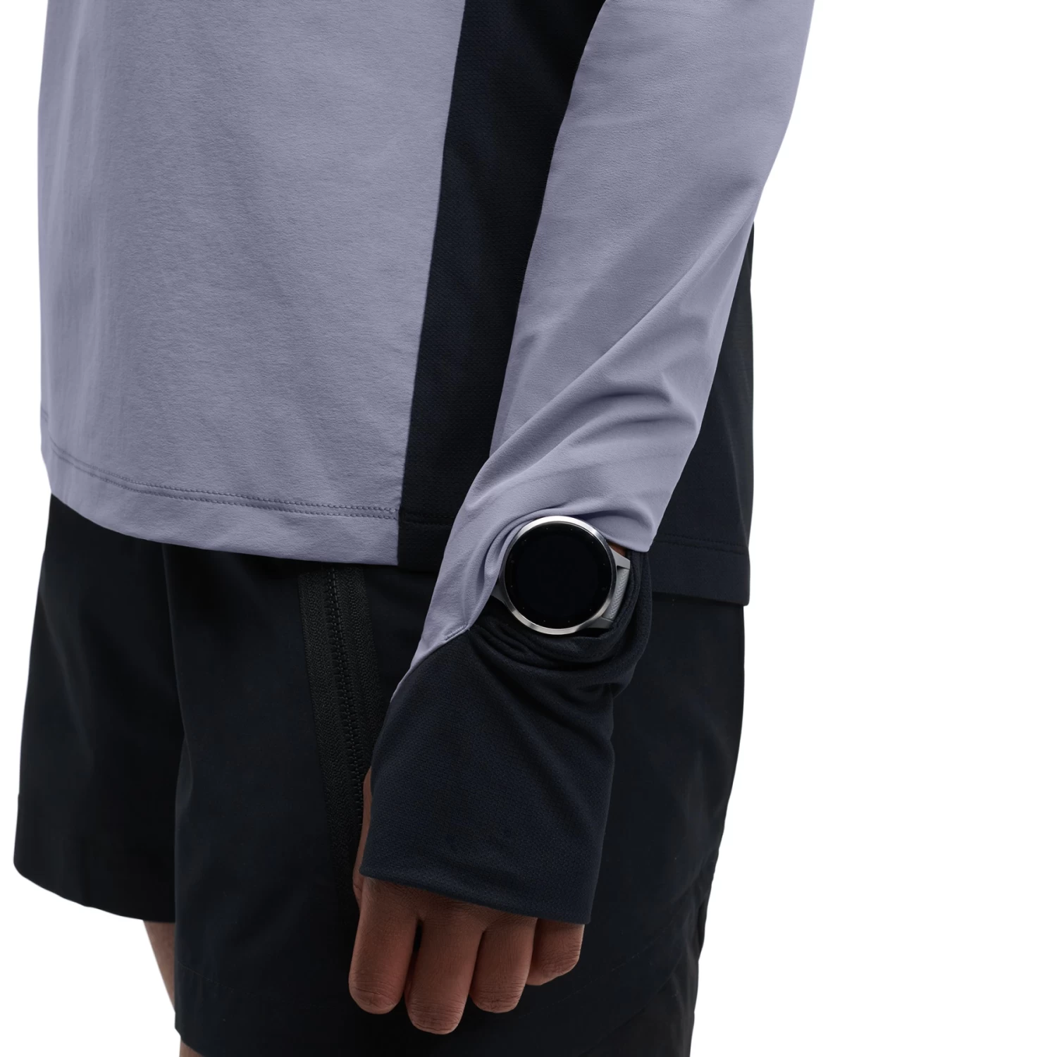 On Running On Trail Breaker Women Long Sleeve Running Shirt - Granite & Black - Image 8